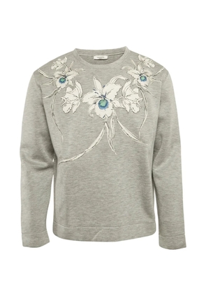Valentino Garavani Pre-Owned floral-print sweatshirt - Grey