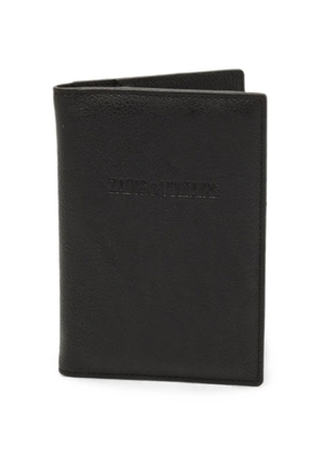 Zadig&Voltaire logo-debossed passport holder - Black