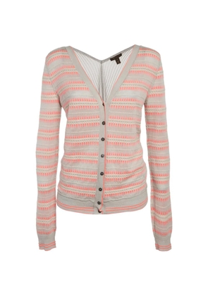 Louis Vuitton Pre-Owned lurex-knit cardigan - Grey