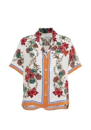 SANDRO floral-print shirt - White
