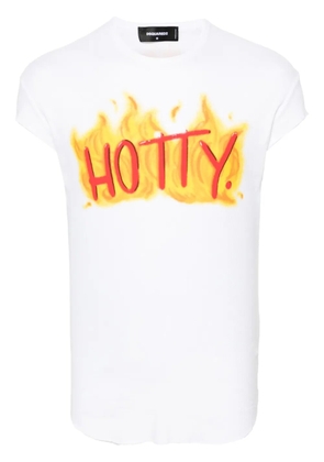 DSQUARED2 slogan-print cotton T-shirt - White