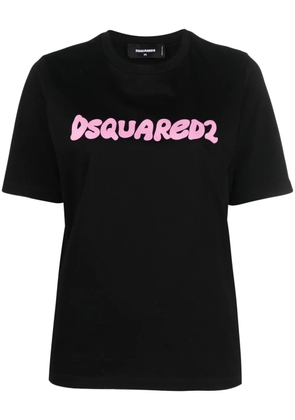 DSQUARED2 logo-print short-sleeve T-shirt - Black