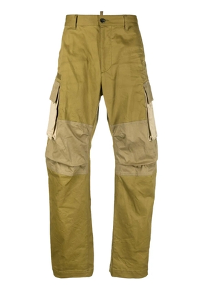 DSQUARED2 logo-print cargo trousers - Green