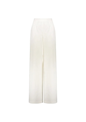 Boutique Moschino high-waisted wide-leg trousers - White