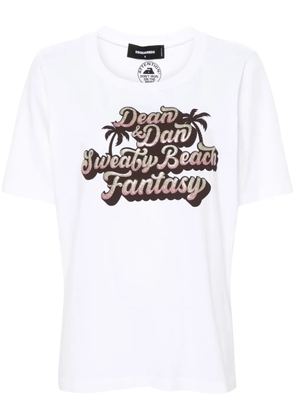 DSQUARED2 Sweaty Beach Fantasy cotton T-shirt - White
