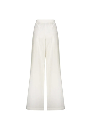 Boutique Moschino high-waisted wide-leg trousers - White