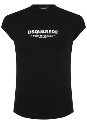 DSQUARED2 logo-print cotton T-shirt - Black