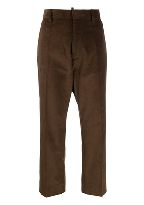 DSQUARED2 cropped corduroy trousers - Brown