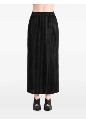 Pleats Please Issey Miyake pleated maxi skirt - Black