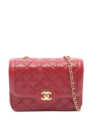 CHANEL Pre-Owned 2015-2016 mini Matelassé chain shoulder bag - Red