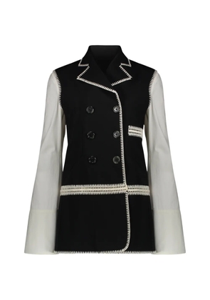 Ellery double-breasted removable-sleeve jacket - Black