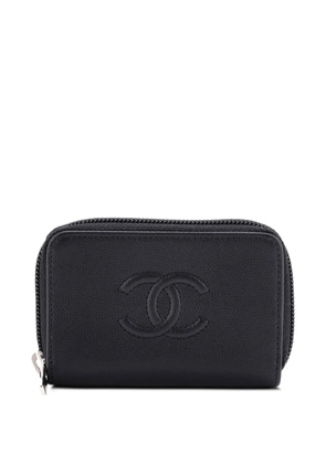 CHANEL Pre-Owned Timeless Zip Around Coin Purse Caviar pouch - Black