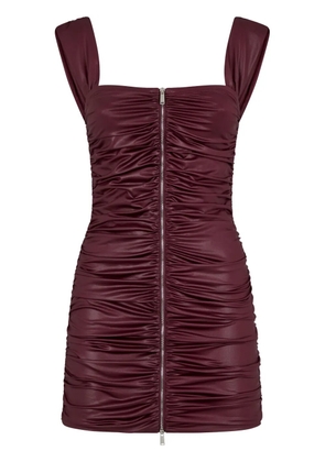 DSQUARED2 ruched zip-up minidress