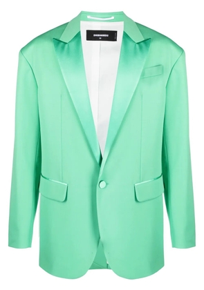 DSQUARED2 single-breasted silk blazer - Green