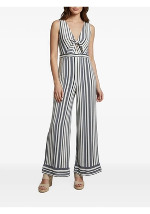 alice + olivia Laurice striped jacquard jumpsuit - Blue