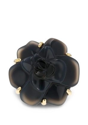 CHANEL Pre-Owned 2000s Camelia chalcedony ring - Gold