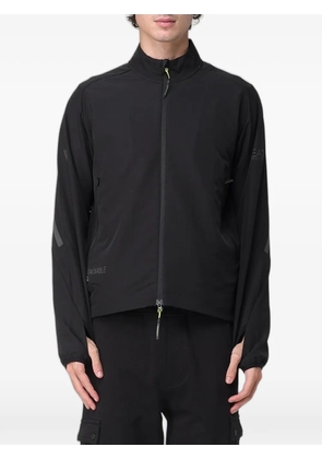 Ea7 Emporio Armani logo-print packable jacket - Black