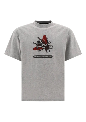 Rayon Vert insect-motif atom T-shirt - Grey