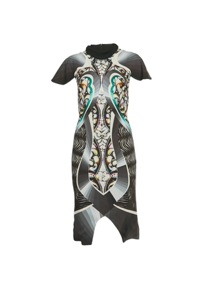 Peter Pilotto abstract-print mock-neck dress - Grey