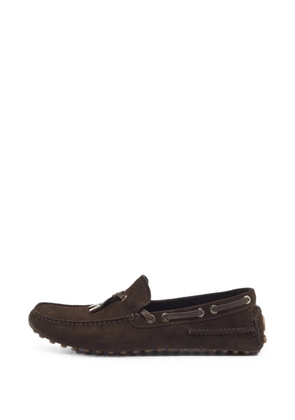 Christian Dior Pre-Owned tassel pebble-sole boat shoes - Brown