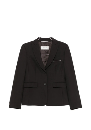 Peserico bead-trim single-breasted blazer - Brown