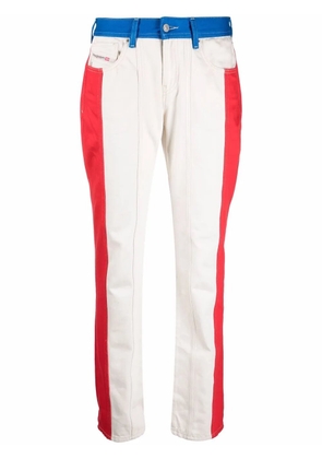 Diesel 2002 0eiar colour-blocked trousers - Neutrals