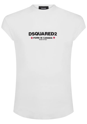 DSQUARED2 logo-print cotton T-shirt - White