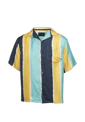 Prada Pre-Owned striped bowling shirt - Blue