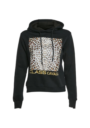 Roberto Cavalli Vintage leopard-print hoodie - Black