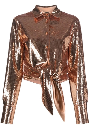 TOM FORD sequin-embellished long-sleeve shirt - Pink