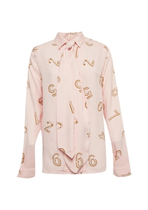 See By Chloé Vintage printed neck-tie blouse - Pink