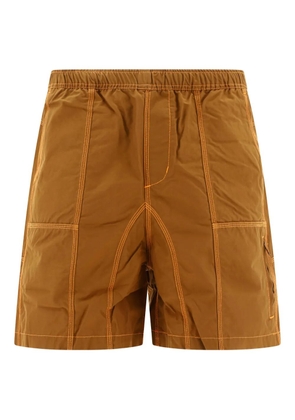 Brain Dead triple-needle panel shorts - Brown