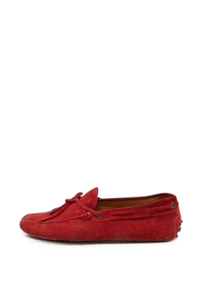 Tod's Vintage City Gommino suede loafers - Red