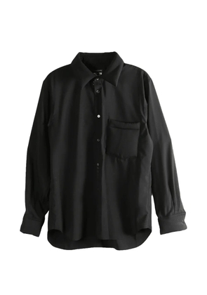 Comme des Garçons Homme Plus long-sleeve chest-pocket shirt - Black