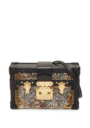 Louis Vuitton Pre-Owned Petite Malle sequin clutch bag - Black