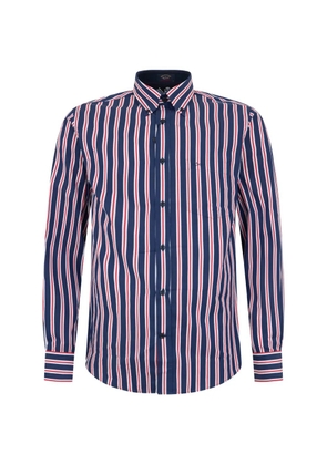 Paul & Shark vertical-stripe long-sleeve shirt - Blue