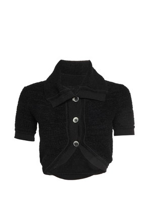 Jacquemus Pre-Owned cropped cardigan - Black