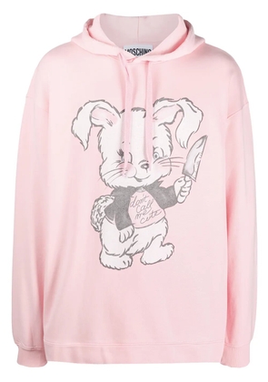 Moschino bunny print hoodie - Pink