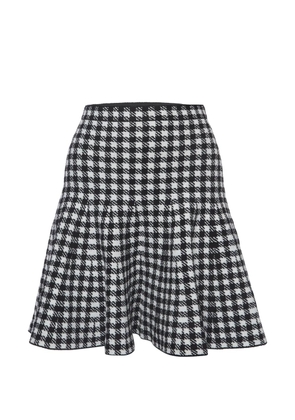 SANDRO houndstooth knit mini skirt - Black