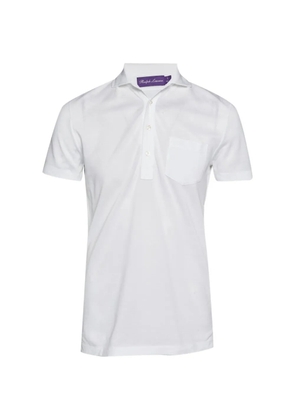 Ralph Lauren Vintage Purple Label chest-pocket polo shirt - White