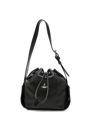 Vivienne Westwood Stacey leather bucket bag - Black