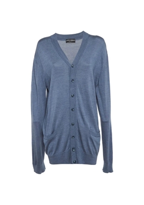 Dolce & Gabbana Pre-Owned silk knit cardigan - Blue