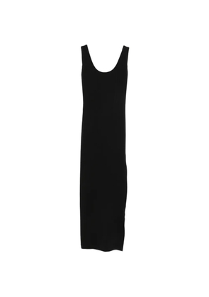 WARDROBE.NYC side-slit scoop-neck midi dress - Black