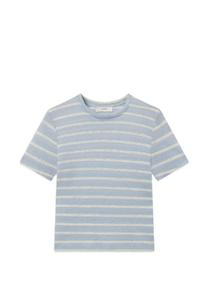 FRAME striped linen T-shirt - Blue