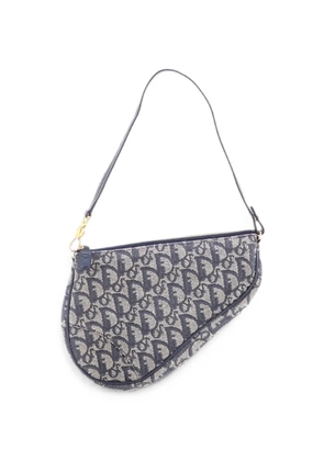 Christian Dior Pre-Owned Vintage Saddle Bag Diorissimo Denim Mini shoulder bag - Blue