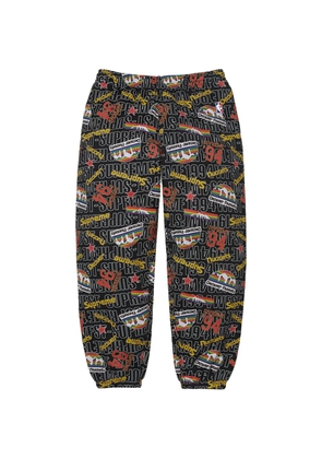 Supreme x Mitchell & Ness NBA logo-print track pants - Black