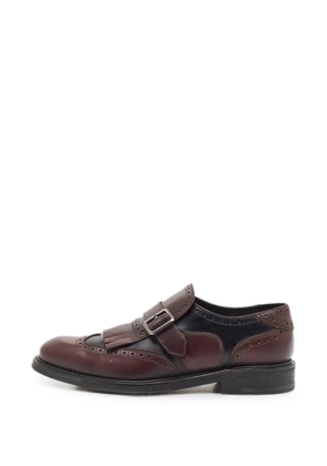 Ferragamo Pre-Owned Genesis fringe-detail monk shoes - Red