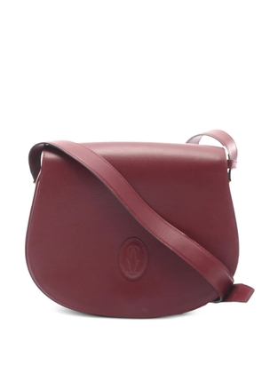 Cartier 2010s Mast line logo-embossed shoulder bag - Red