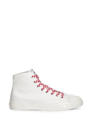 Kenzo high-top check sneakers - White