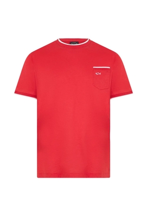 Paul & Shark logo-embroidered pocket T-shirt